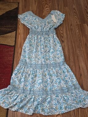 rachel zoe blue and white dress Rachel zoe blue white